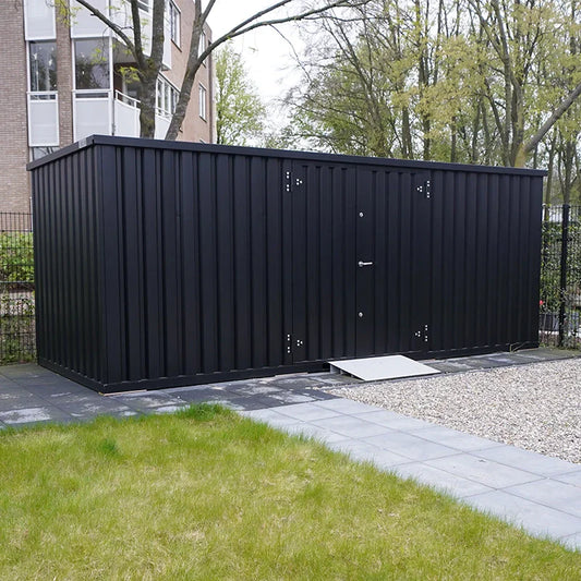 Contenedor de almacenamiento de 5 x 2 metros – con puerta doble&nbsp;